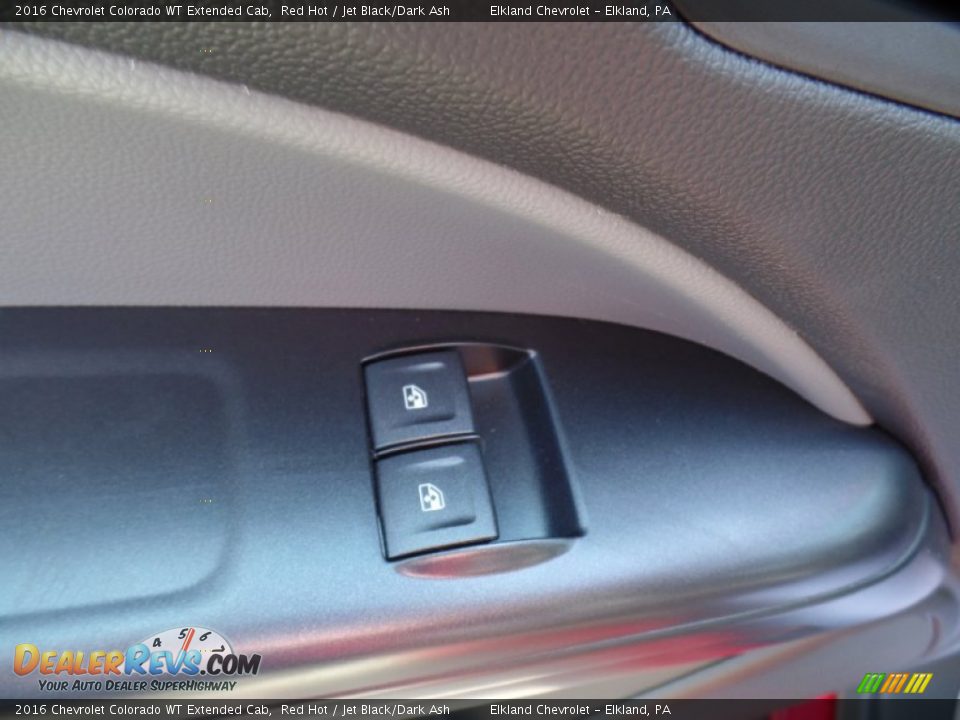 2016 Chevrolet Colorado WT Extended Cab Red Hot / Jet Black/Dark Ash Photo #14