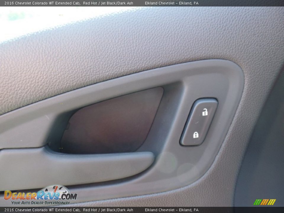 2016 Chevrolet Colorado WT Extended Cab Red Hot / Jet Black/Dark Ash Photo #15