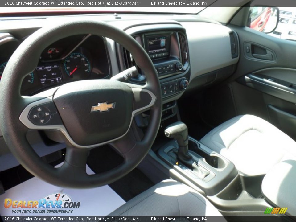 2016 Chevrolet Colorado WT Extended Cab Red Hot / Jet Black/Dark Ash Photo #17