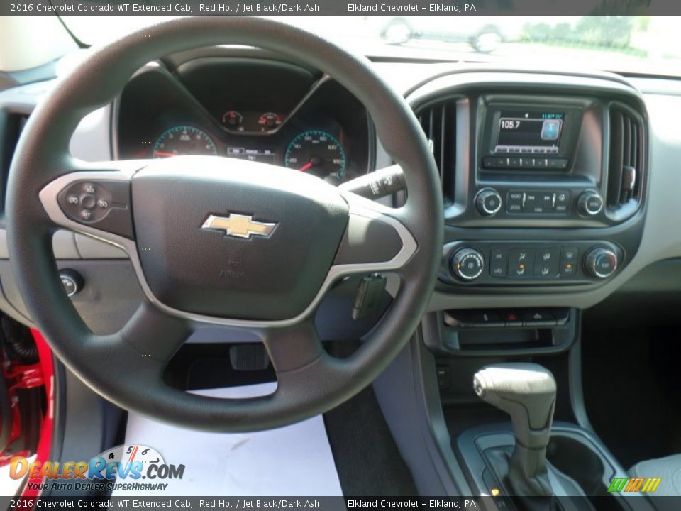 2016 Chevrolet Colorado WT Extended Cab Red Hot / Jet Black/Dark Ash Photo #18