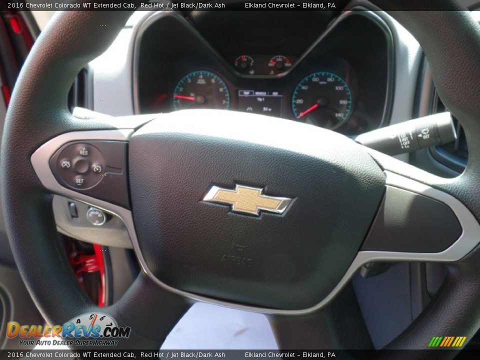2016 Chevrolet Colorado WT Extended Cab Red Hot / Jet Black/Dark Ash Photo #19