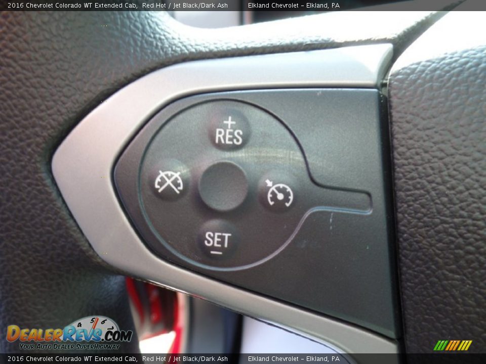 2016 Chevrolet Colorado WT Extended Cab Red Hot / Jet Black/Dark Ash Photo #20