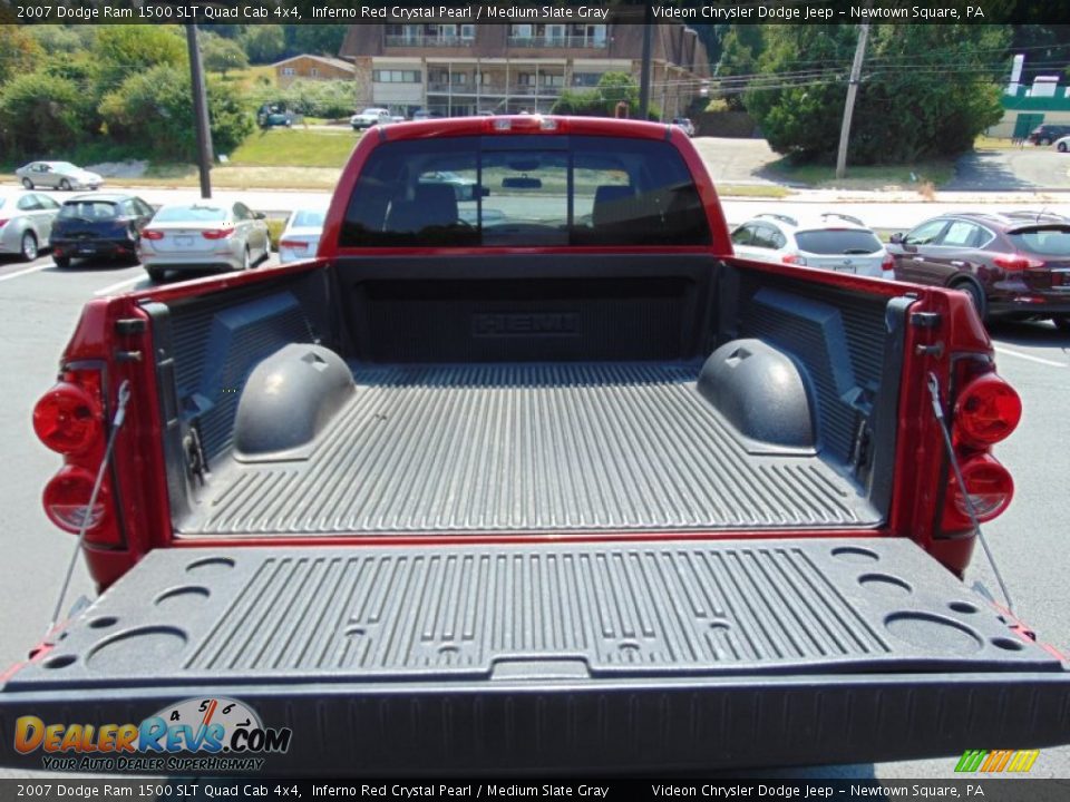 2007 Dodge Ram 1500 SLT Quad Cab 4x4 Inferno Red Crystal Pearl / Medium Slate Gray Photo #13