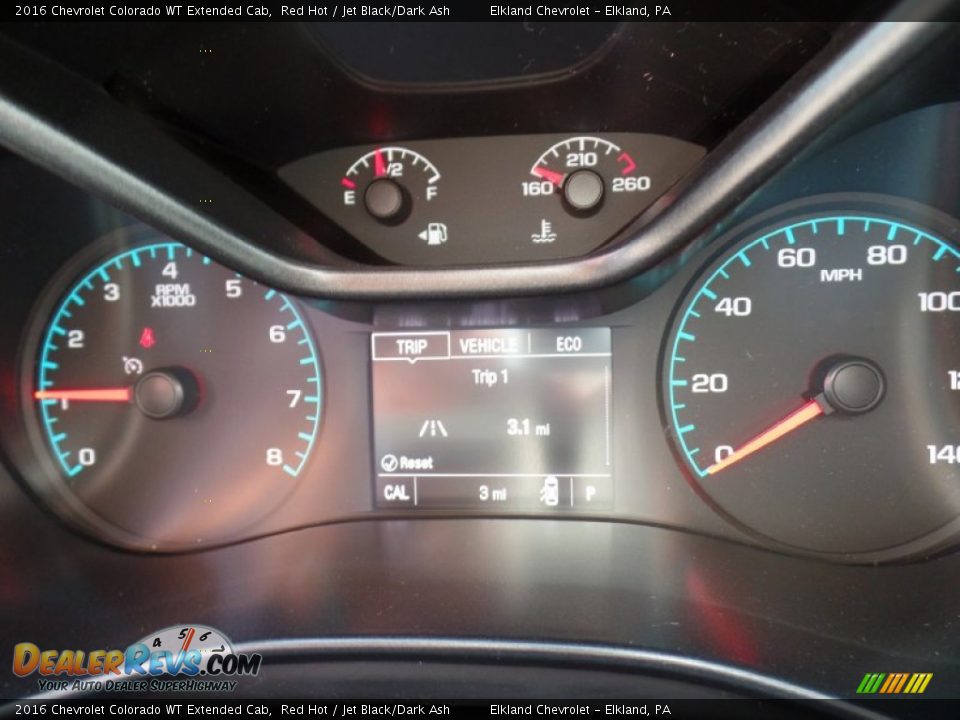 2016 Chevrolet Colorado WT Extended Cab Gauges Photo #22