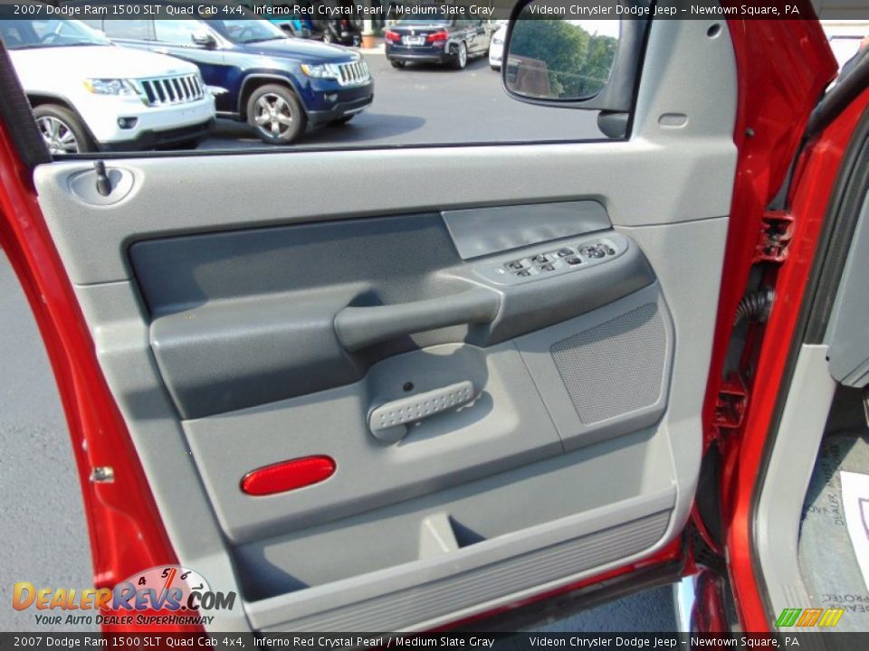 2007 Dodge Ram 1500 SLT Quad Cab 4x4 Inferno Red Crystal Pearl / Medium Slate Gray Photo #16