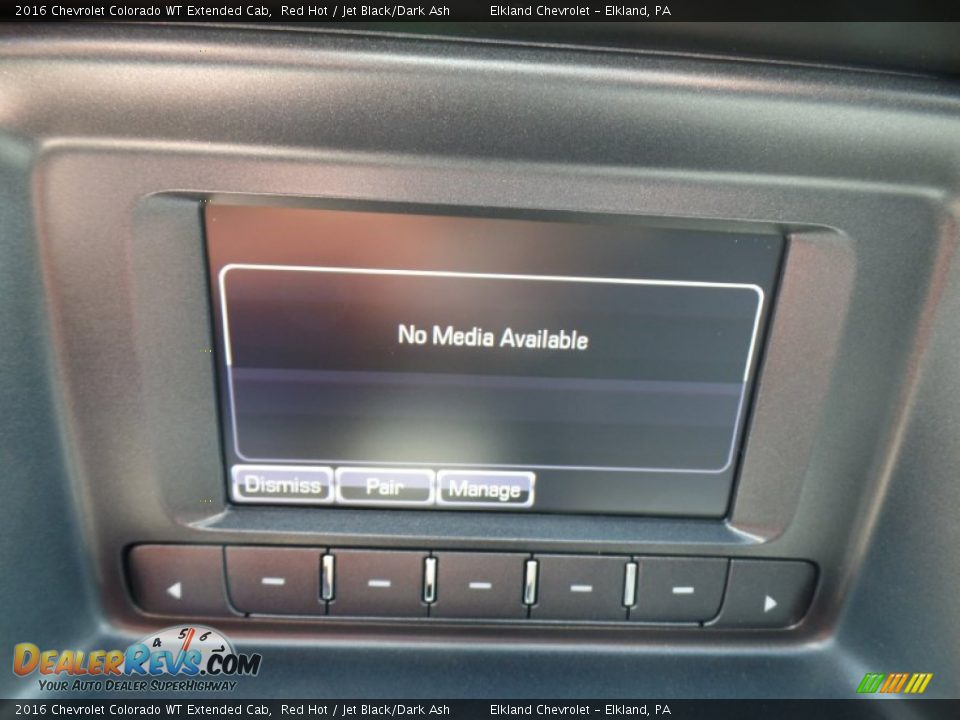 2016 Chevrolet Colorado WT Extended Cab Red Hot / Jet Black/Dark Ash Photo #26