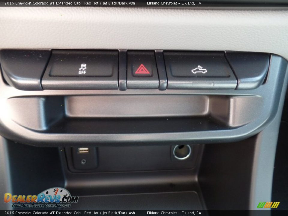 2016 Chevrolet Colorado WT Extended Cab Red Hot / Jet Black/Dark Ash Photo #30