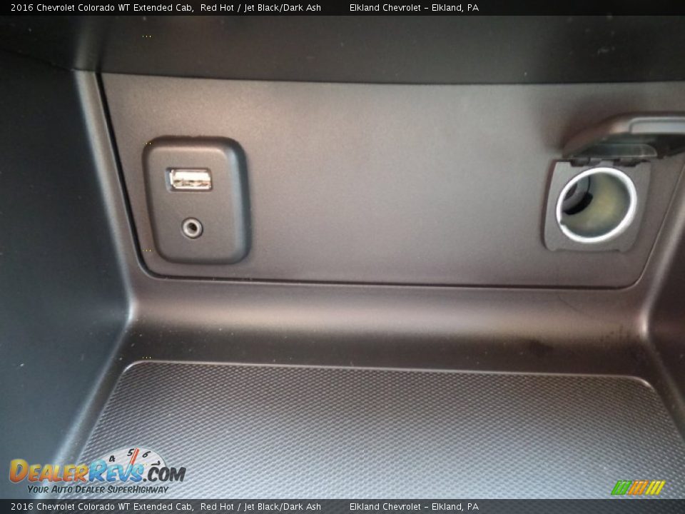 2016 Chevrolet Colorado WT Extended Cab Red Hot / Jet Black/Dark Ash Photo #31