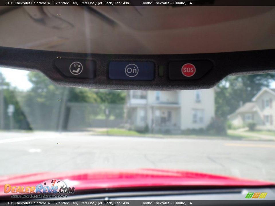 2016 Chevrolet Colorado WT Extended Cab Red Hot / Jet Black/Dark Ash Photo #35