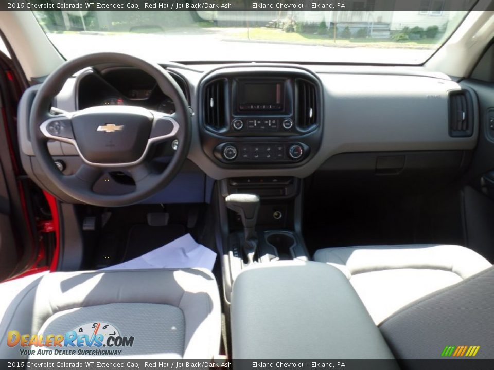 2016 Chevrolet Colorado WT Extended Cab Red Hot / Jet Black/Dark Ash Photo #36