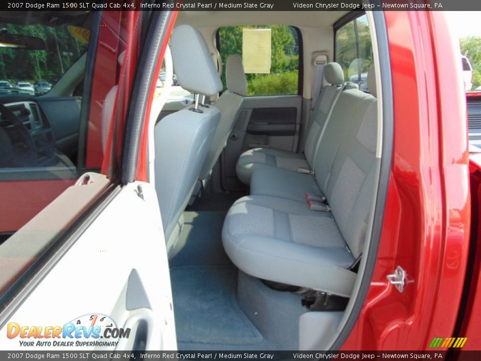 2007 Dodge Ram 1500 SLT Quad Cab 4x4 Inferno Red Crystal Pearl / Medium Slate Gray Photo #23