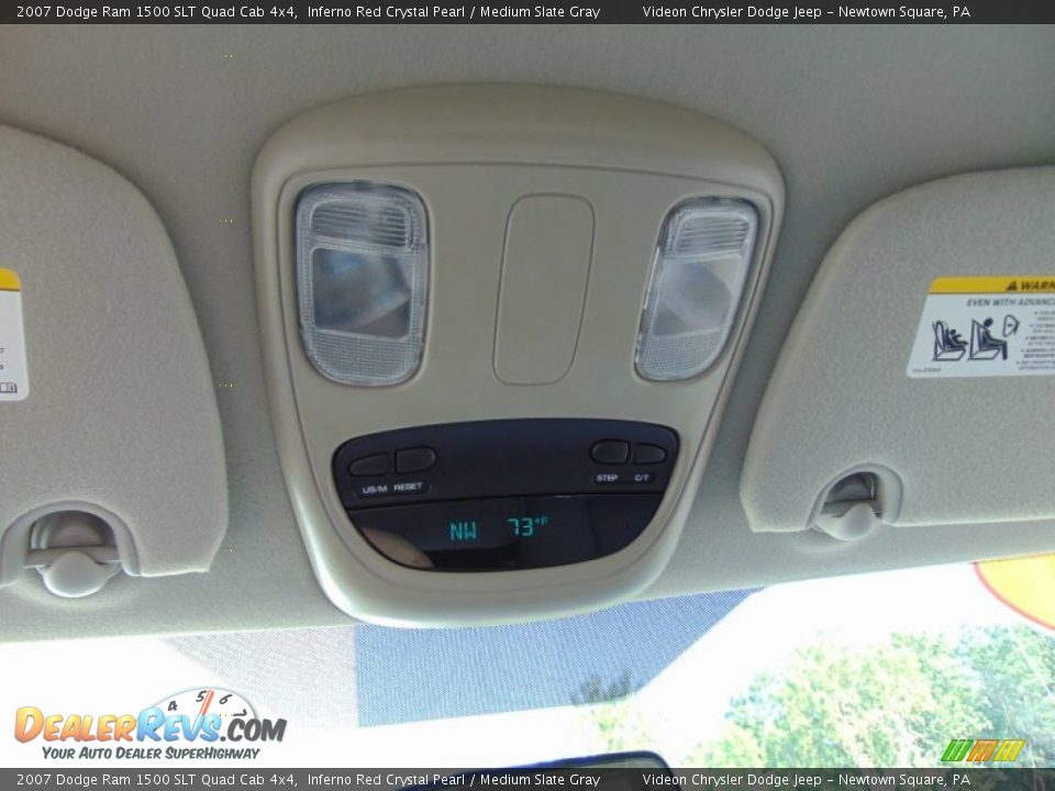 2007 Dodge Ram 1500 SLT Quad Cab 4x4 Inferno Red Crystal Pearl / Medium Slate Gray Photo #26