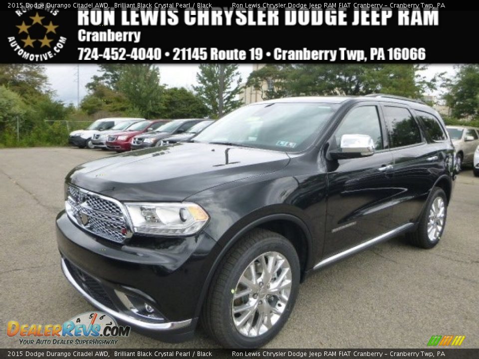 2015 Dodge Durango Citadel AWD Brilliant Black Crystal Pearl / Black Photo #1