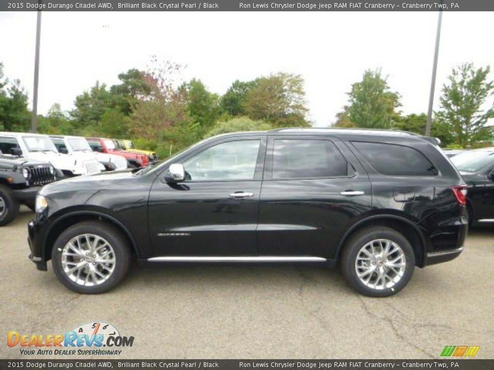 Brilliant Black Crystal Pearl 2015 Dodge Durango Citadel AWD Photo #2