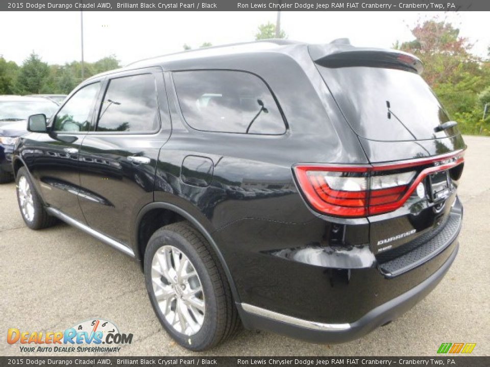 2015 Dodge Durango Citadel AWD Brilliant Black Crystal Pearl / Black Photo #6