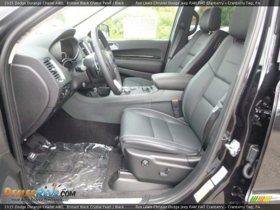 Black Interior - 2015 Dodge Durango Citadel AWD Photo #14
