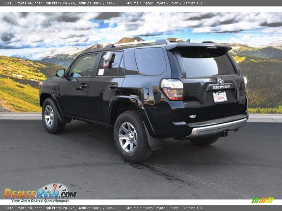 2015 Toyota 4Runner Trail Premium 4x4 Attitude Black / Black Photo #3