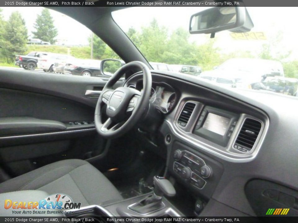 2015 Dodge Charger SE AWD Pitch Black / Black Photo #9