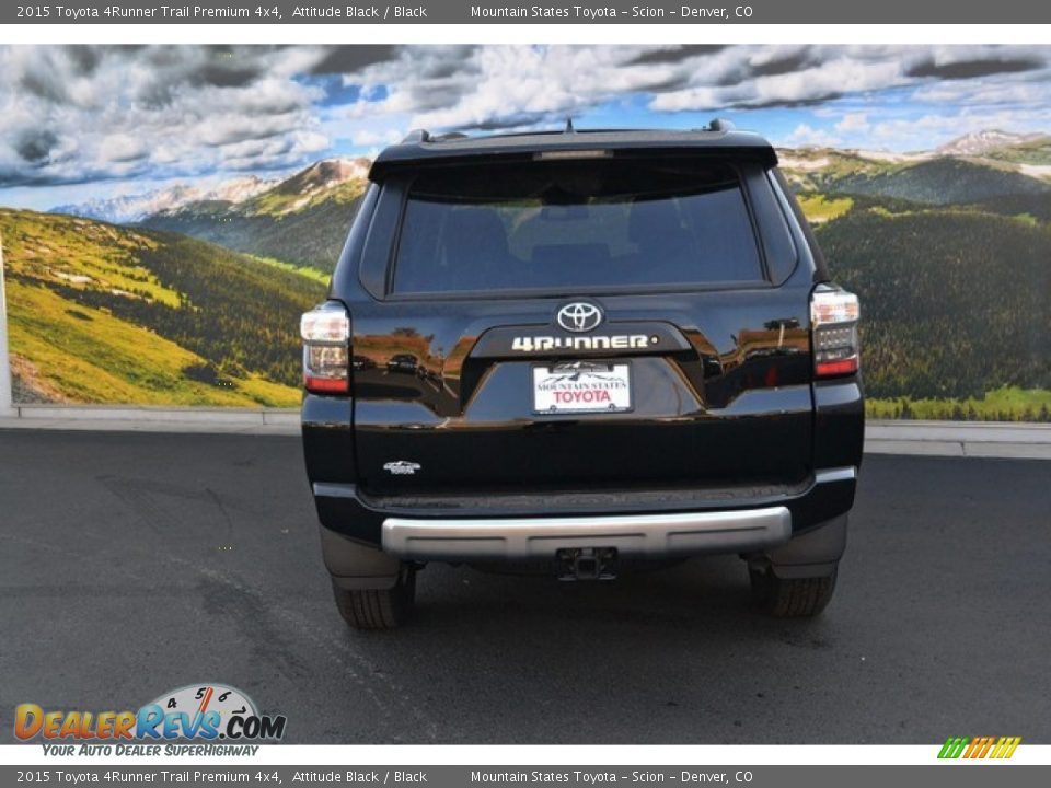 2015 Toyota 4Runner Trail Premium 4x4 Attitude Black / Black Photo #4
