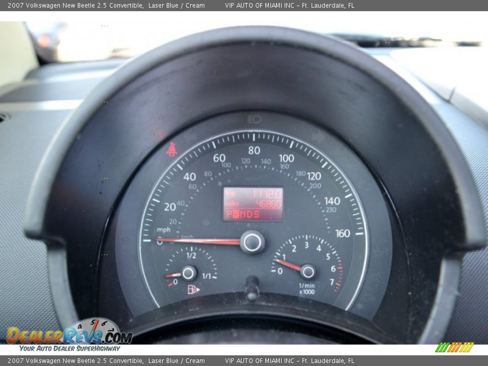 2007 Volkswagen New Beetle 2.5 Convertible Laser Blue / Cream Photo #21