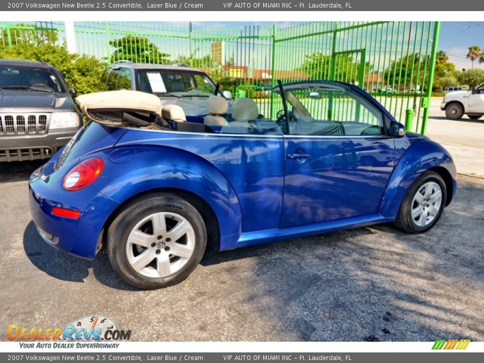 2007 Volkswagen New Beetle 2.5 Convertible Laser Blue / Cream Photo #26