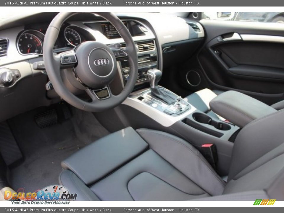 Black Interior - 2016 Audi A5 Premium Plus quattro Coupe Photo #15