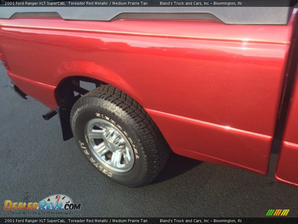 2001 Ford Ranger XLT SuperCab Toreador Red Metallic / Medium Prairie Tan Photo #22