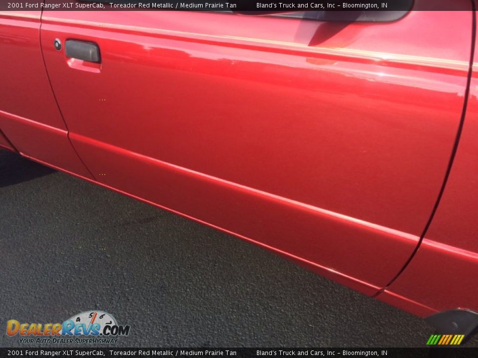 2001 Ford Ranger XLT SuperCab Toreador Red Metallic / Medium Prairie Tan Photo #23