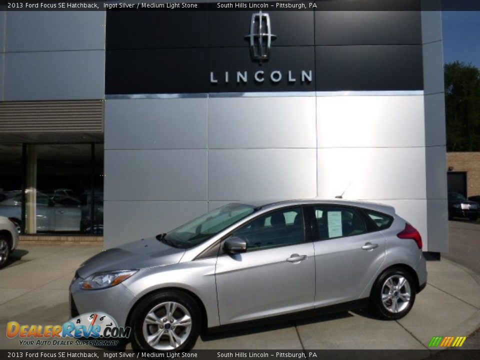 2013 Ford Focus SE Hatchback Ingot Silver / Medium Light Stone Photo #1