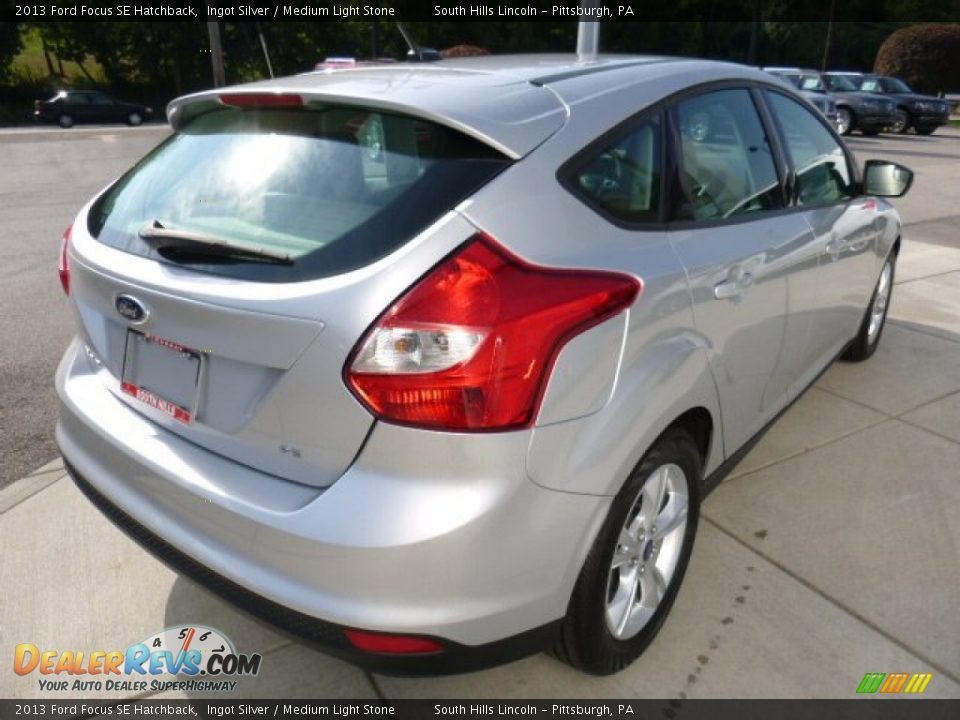 2013 Ford Focus SE Hatchback Ingot Silver / Medium Light Stone Photo #5