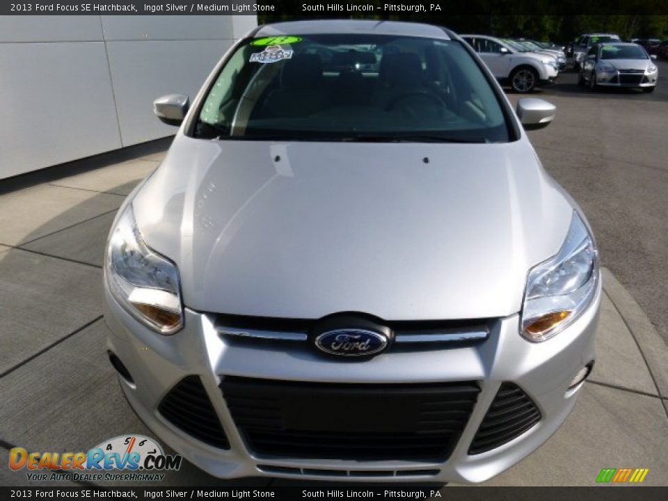 2013 Ford Focus SE Hatchback Ingot Silver / Medium Light Stone Photo #8