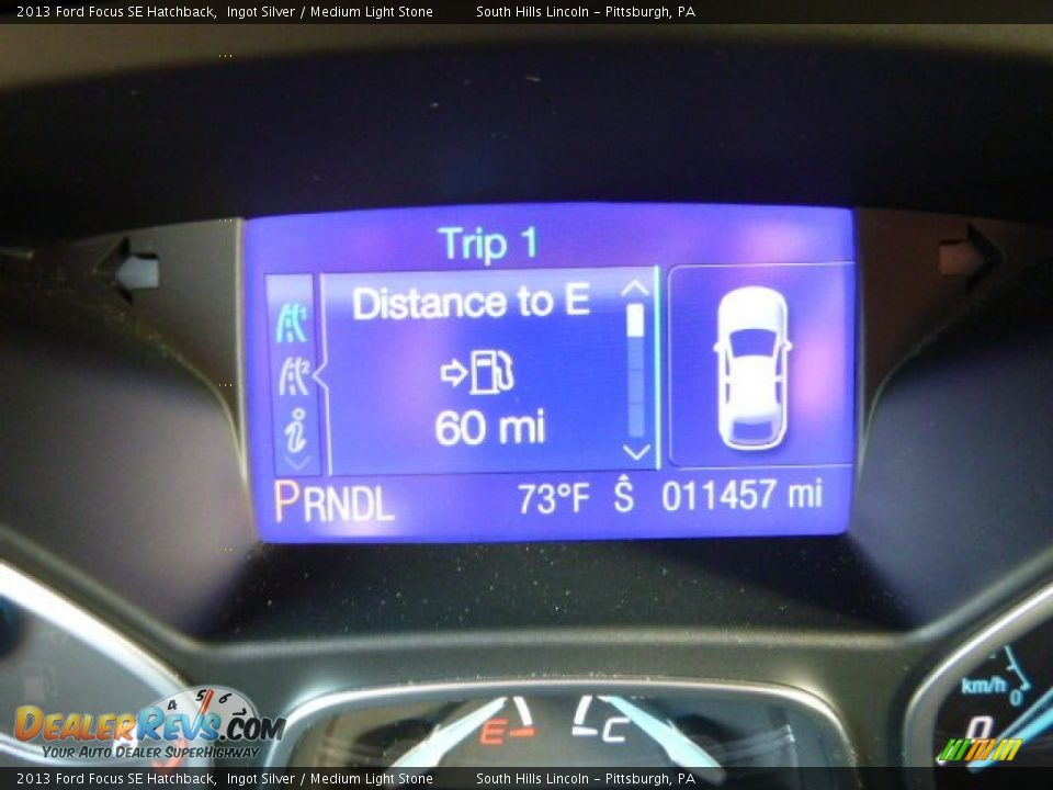 2013 Ford Focus SE Hatchback Ingot Silver / Medium Light Stone Photo #24