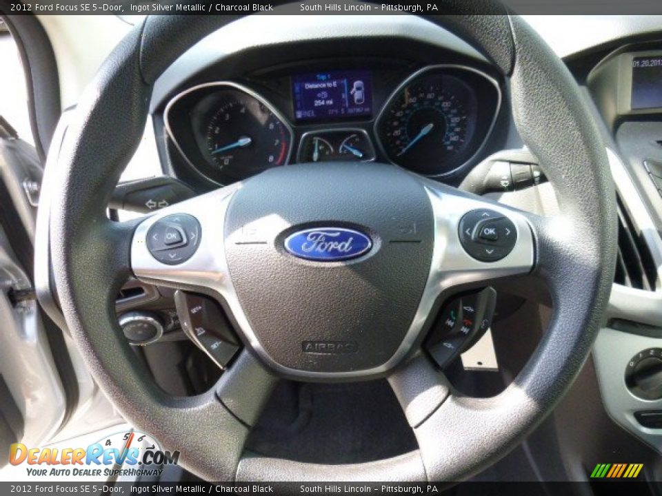 2012 Ford Focus SE 5-Door Ingot Silver Metallic / Charcoal Black Photo #22