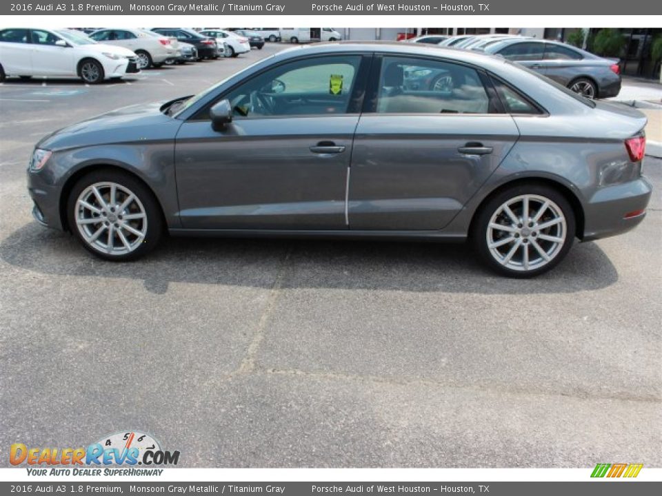 2016 Audi A3 1.8 Premium Monsoon Gray Metallic / Titanium Gray Photo #5