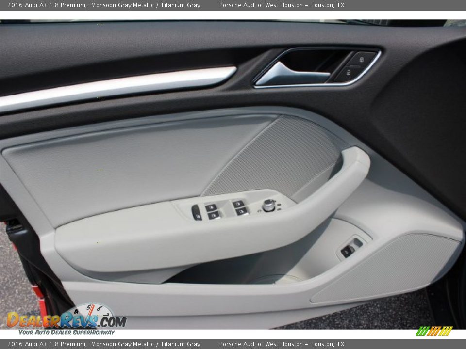 2016 Audi A3 1.8 Premium Monsoon Gray Metallic / Titanium Gray Photo #10