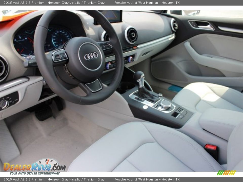 Titanium Gray Interior - 2016 Audi A3 1.8 Premium Photo #12