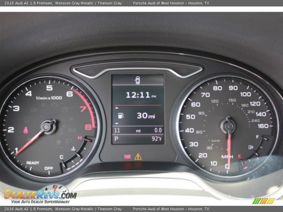 2016 Audi A3 1.8 Premium Gauges Photo #36