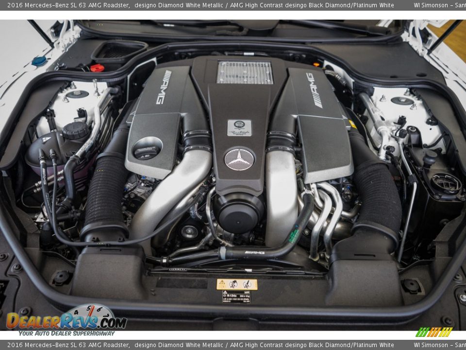 2016 Mercedes-Benz SL 63 AMG Roadster 5.5 Liter AMG DI biturbo DOHC 32-Valve VVT V8 Engine Photo #9