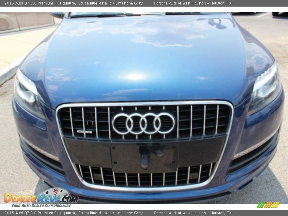 2015 Audi Q7 3.0 Premium Plus quattro Scuba Blue Metallic / Limestone Gray Photo #2