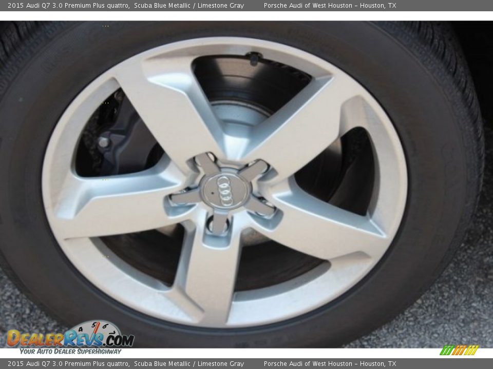 2015 Audi Q7 3.0 Premium Plus quattro Scuba Blue Metallic / Limestone Gray Photo #4