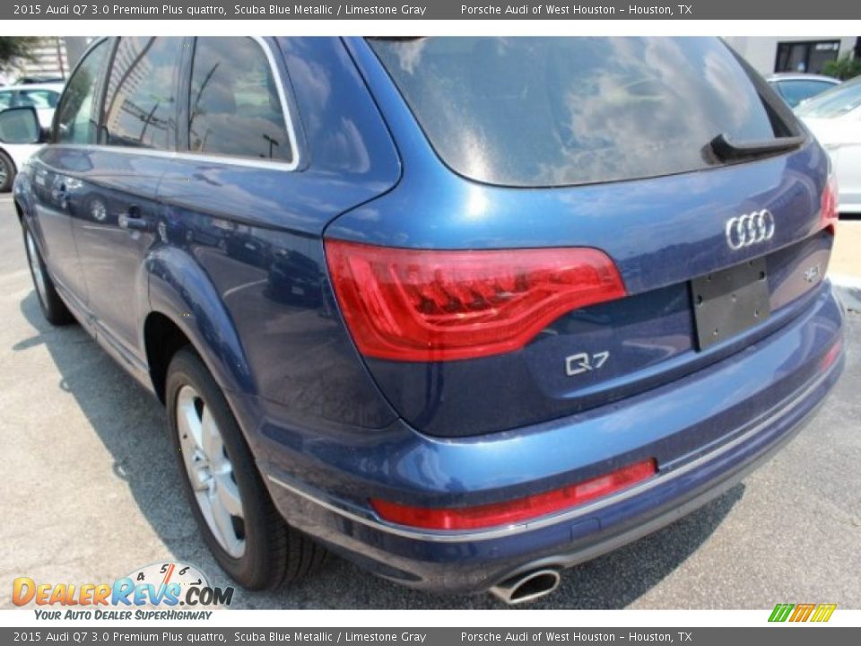 2015 Audi Q7 3.0 Premium Plus quattro Scuba Blue Metallic / Limestone Gray Photo #6
