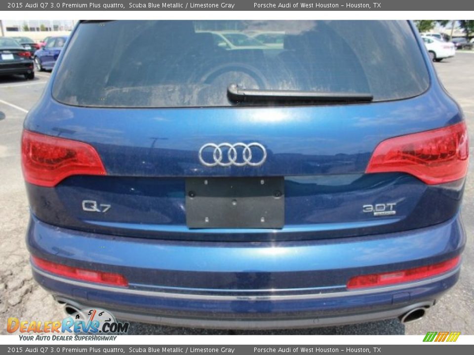 2015 Audi Q7 3.0 Premium Plus quattro Scuba Blue Metallic / Limestone Gray Photo #7