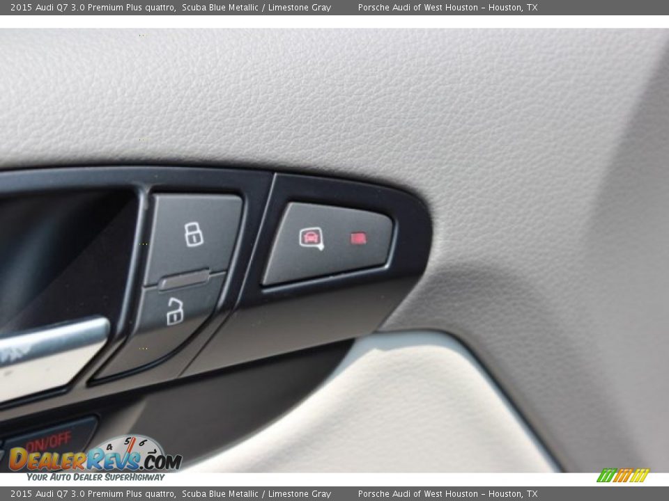 2015 Audi Q7 3.0 Premium Plus quattro Scuba Blue Metallic / Limestone Gray Photo #9