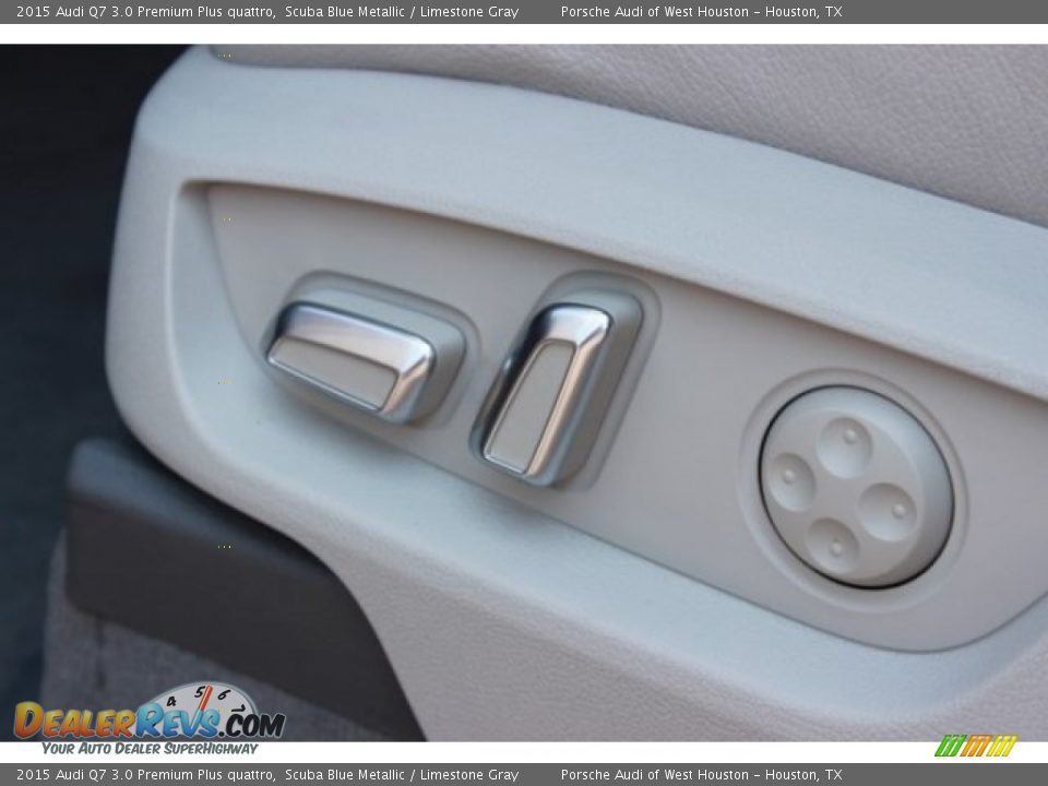 2015 Audi Q7 3.0 Premium Plus quattro Scuba Blue Metallic / Limestone Gray Photo #12