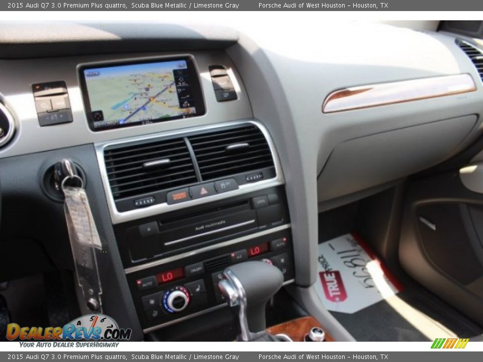 2015 Audi Q7 3.0 Premium Plus quattro Scuba Blue Metallic / Limestone Gray Photo #15