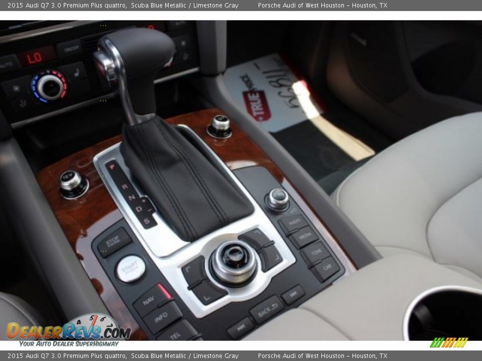 2015 Audi Q7 3.0 Premium Plus quattro Scuba Blue Metallic / Limestone Gray Photo #16