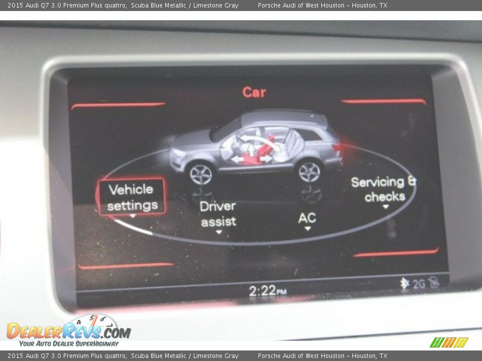 2015 Audi Q7 3.0 Premium Plus quattro Scuba Blue Metallic / Limestone Gray Photo #23