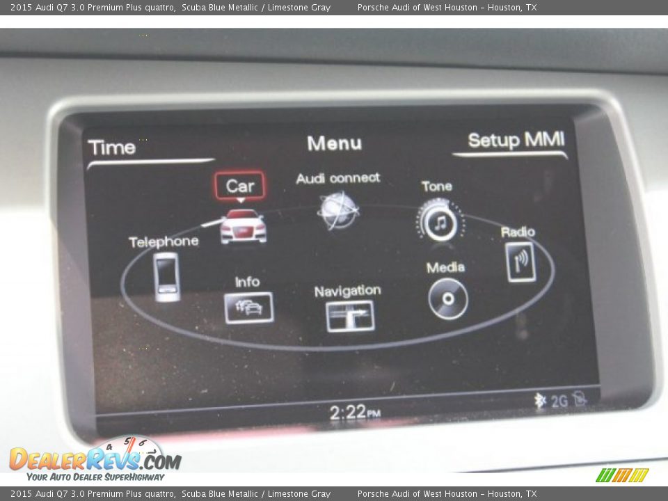 2015 Audi Q7 3.0 Premium Plus quattro Scuba Blue Metallic / Limestone Gray Photo #24