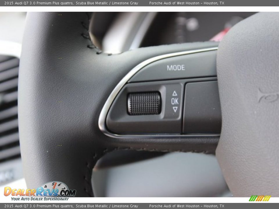 2015 Audi Q7 3.0 Premium Plus quattro Scuba Blue Metallic / Limestone Gray Photo #27