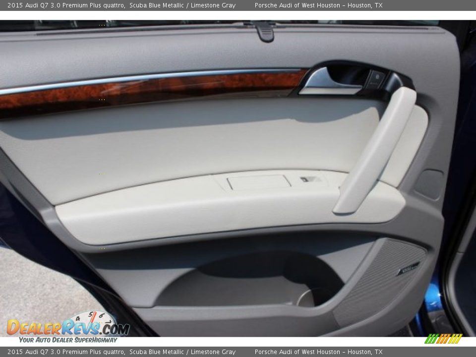 2015 Audi Q7 3.0 Premium Plus quattro Scuba Blue Metallic / Limestone Gray Photo #31